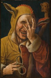 Jacob Cornelisz. van Oostsanen (?). Fou riant. v. 1500. Davis Museum at Wellesley College, Wellesley, MA